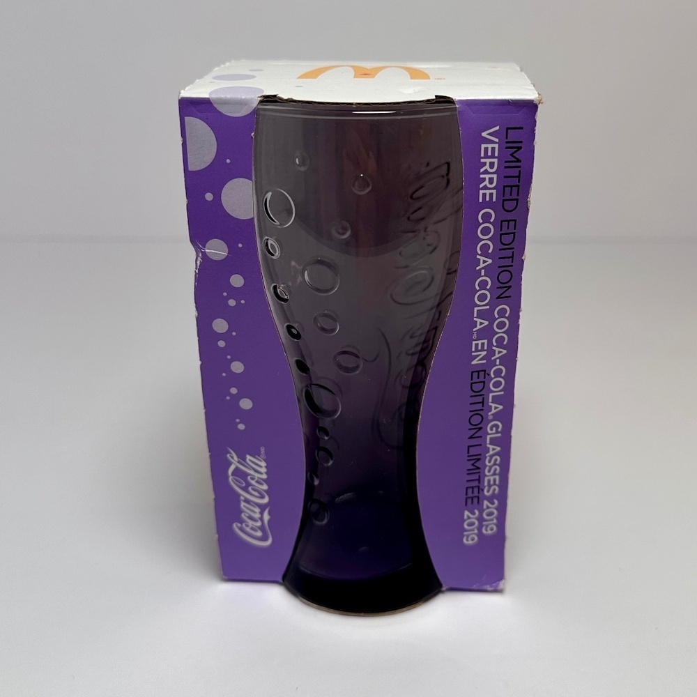 Coca-Cola Purple Glass 2019 | McDonald’s Limited Edition | In Box - Picture 2 of 5